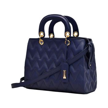 Bolsa-Tote-Azul-Marinho-Matelasse-Zigzag-|-Comfort-Tamanho--G-Cor--GALAXIE-0